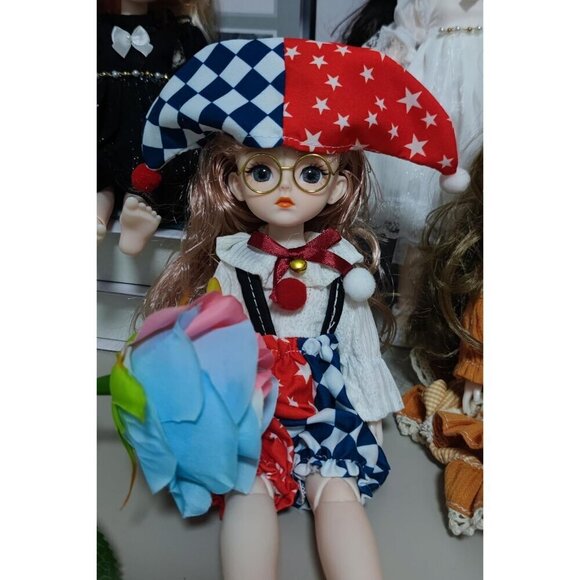 1/6 Bjd Doll Ball Jointed Blythe Smart with Clothes Anime Bjd Myou Kawaii Dolls - Picture 5 of 5